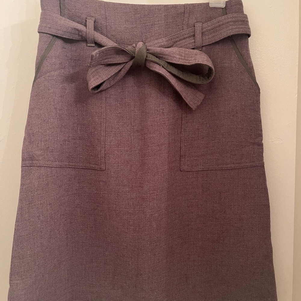 Brownish-gray Wilfred Aritzia wool skirt